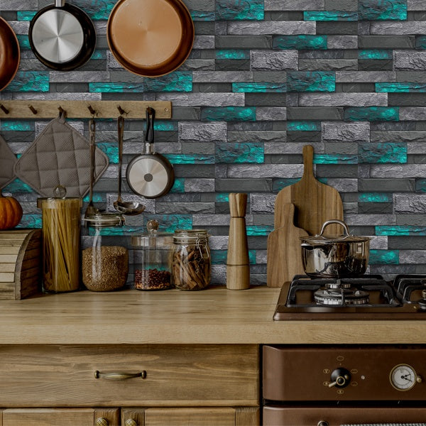 Modern Green Marble Peel & Stick Wallpaper | Removable Self-Adhesive PVC Wall Sticker
