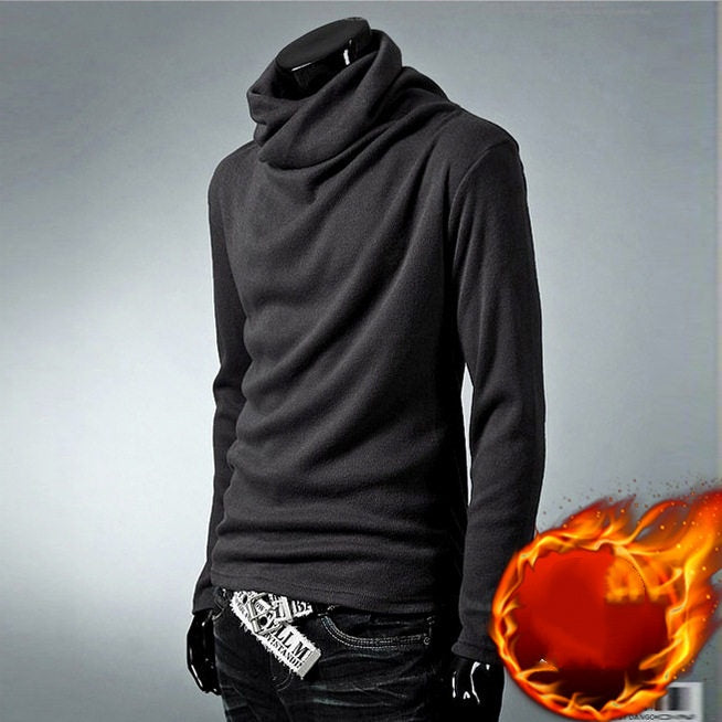 Men's Korean Style Slim Fit Long-Sleeved T-Shirt For Spring, Autumn And Winter