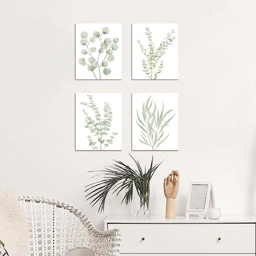 4-Piece Botanical Plant Canvas Wall Art Set | Framed Boho Minimalist Decor for Bathroom & Bedroom 8x10in 5 c03885d0-028e-4e21-aad4-b3284f05f2a7 FIOLKA BOUTIQUE