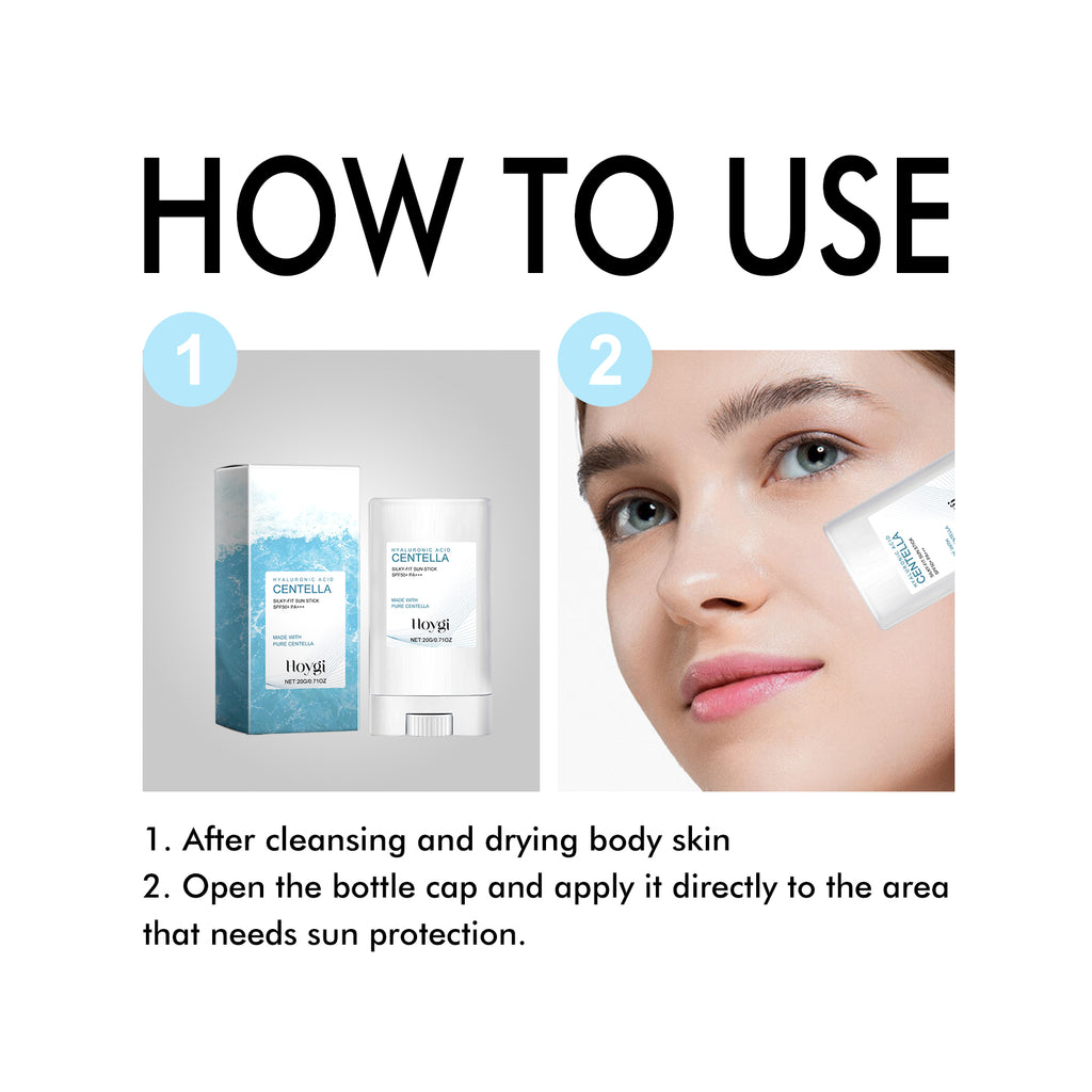 Hoygi Hyaluronic Acid Sunscreen Stick | Gentle Moisturizing UV Protection SPF