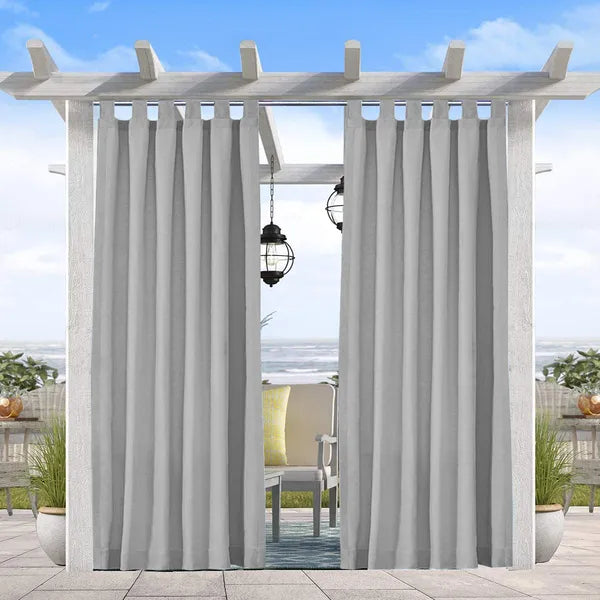 Luxury Outdoor Woolen Curtains with Straps | High-End Blackout Thick Warm Home Decor