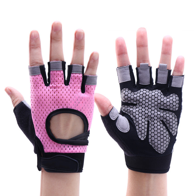 Fitness Gloves with Wristband | Dumbbell & Horizontal Bar Exercise Gloves for Men & Women Pink 0 ca4a2ea1-feda-4b84-a963-37cd6e071fff FIOLKA BOUTIQUE