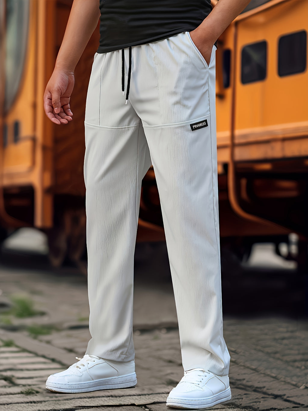 Men's Fashion Printed Ankle Pants | Trendy Cropped Casual Trousers