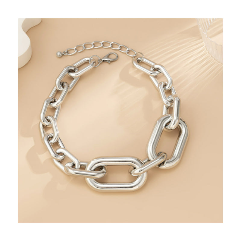 Chunky Silver Chain Necklace for Women | Vintage Choker