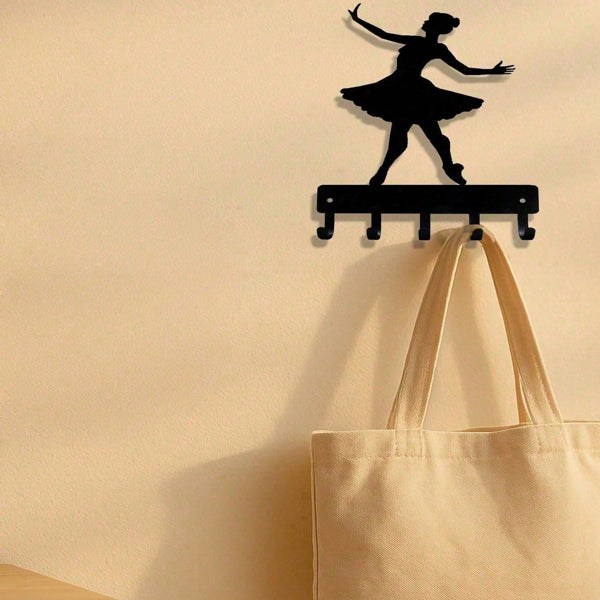 Ballet Dancer Wall Hooks | Decorative Home Organization Coat & Key Hanger