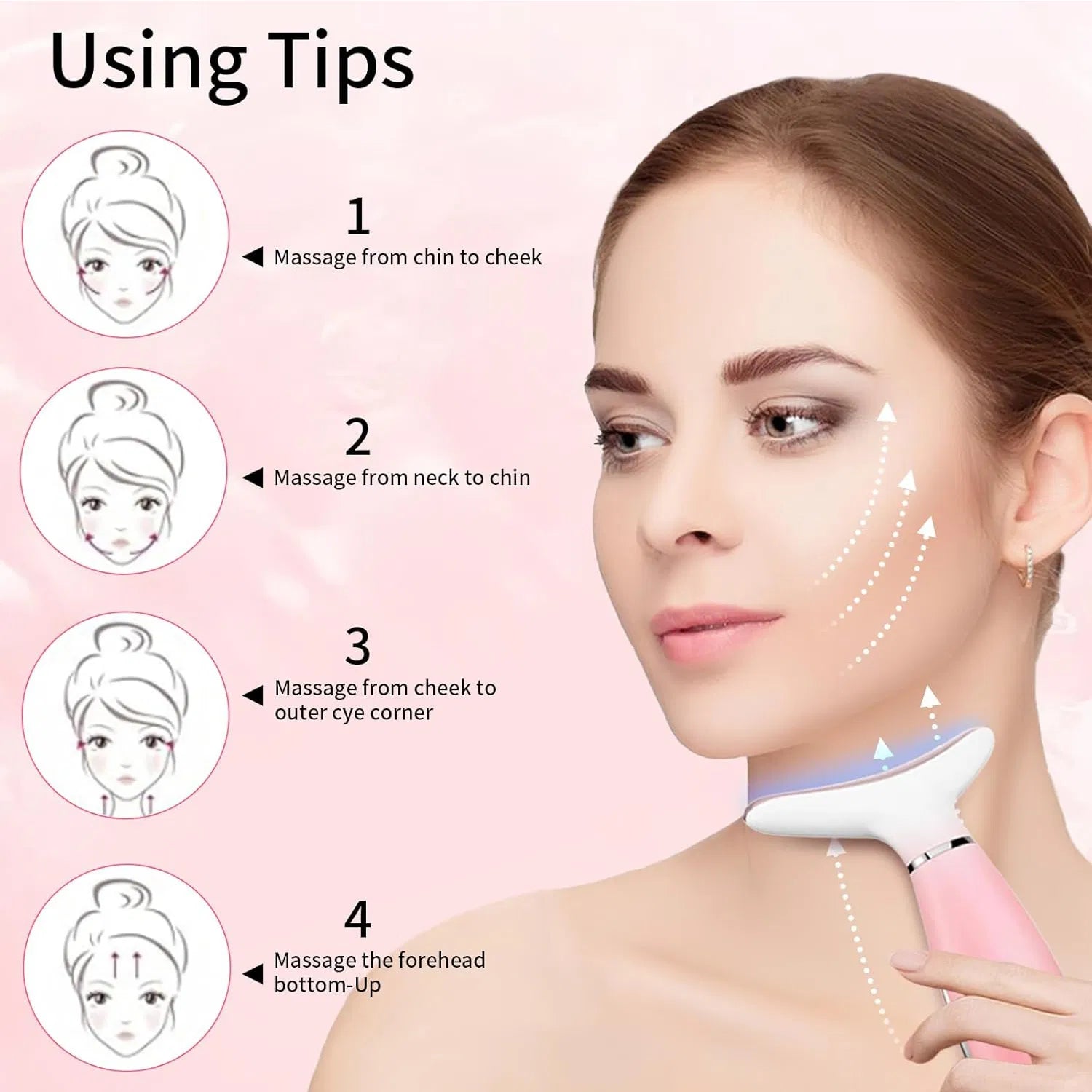3-in-1 Neck & Face Massager | Thermal Vibration Skin Care Facial Massage Tool