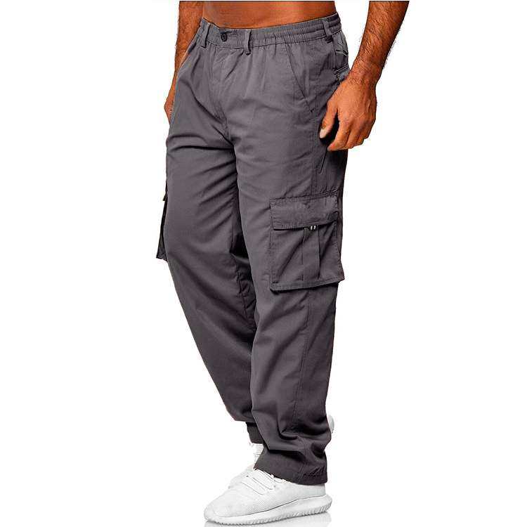 Men's Casual Multi-Pocket Loose Straight Cargo Pants Dark grey 0 e8e8a5a1-4ebf-46c4-aa08-bb49a084a6ec FIOLKA BOUTIQUE