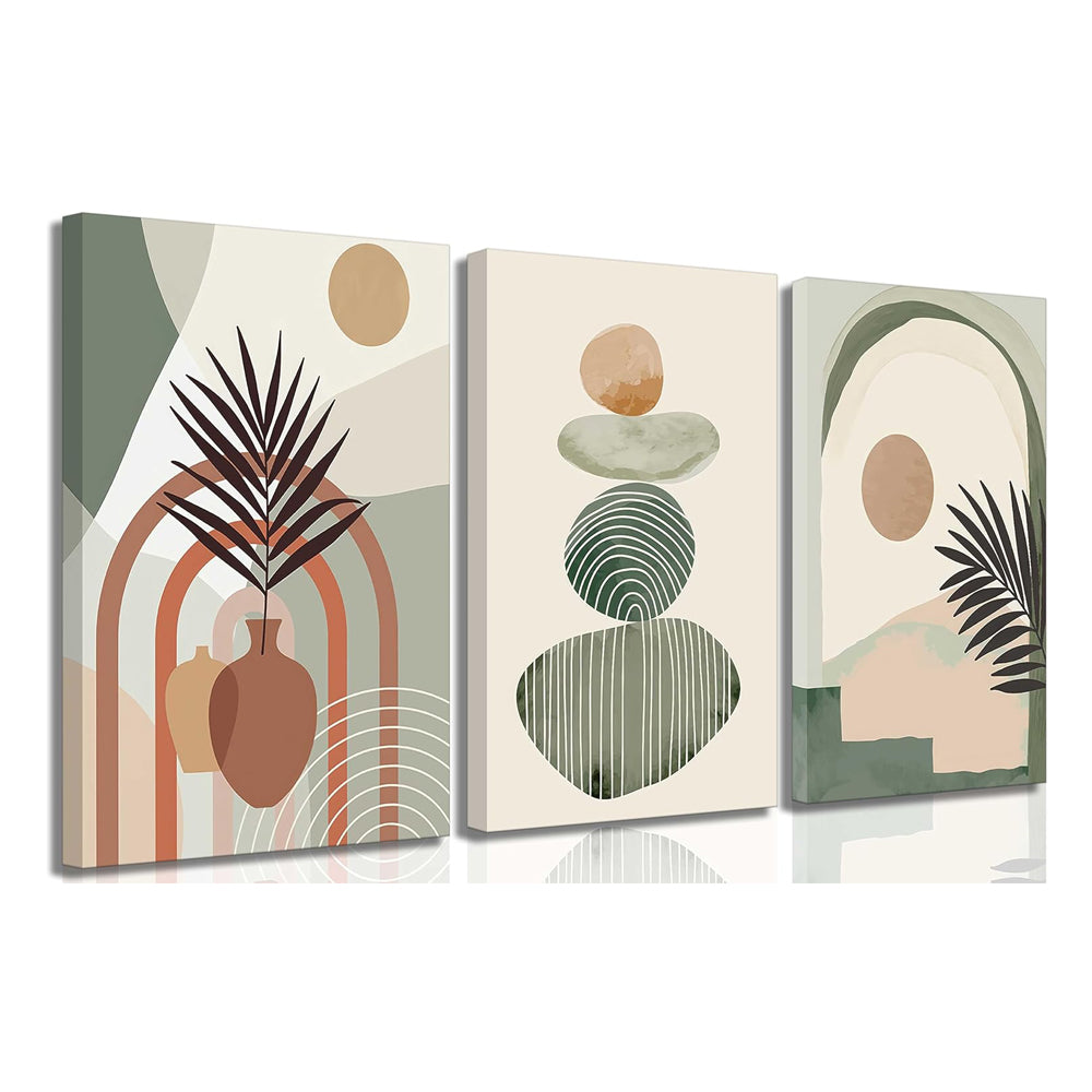 3-Piece Boho Art Canvas Wall Decor Set | Stretched & Framed Ready to Hang 12x16in 5 f58e10d3-d627-4510-93e8-719c806136aa FIOLKA BOUTIQUE