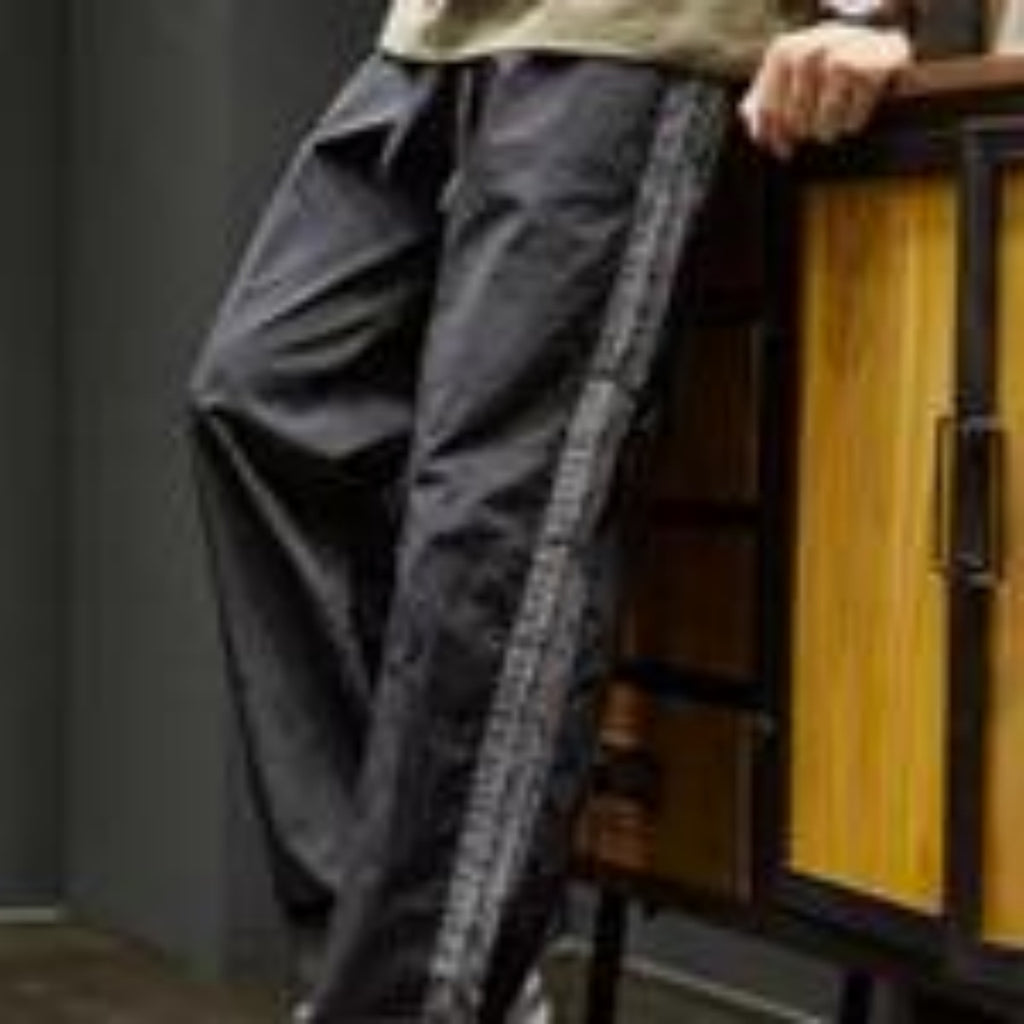 Men's Trendy Corduroy Casual Pants | Anti-Wrinkle Straight Leg Long Trousers